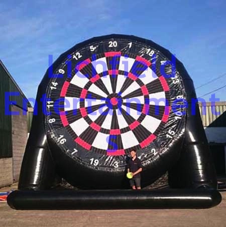 Giant inflatable Football Dartboard for hire