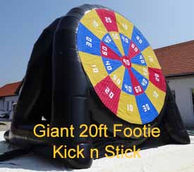 Large Football Kick and Stick Inflatable Game for Hire