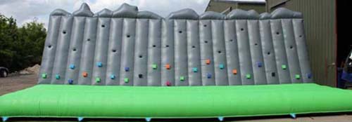 Inflatable climbing wall for hire
