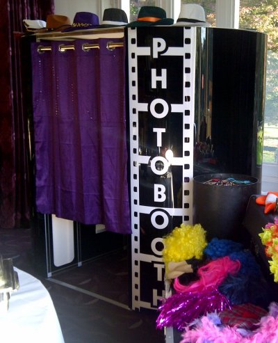 All black Photobooth for hire