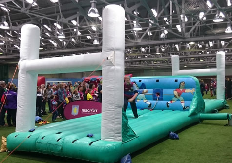 Rugby themed Bungee Inflatable game